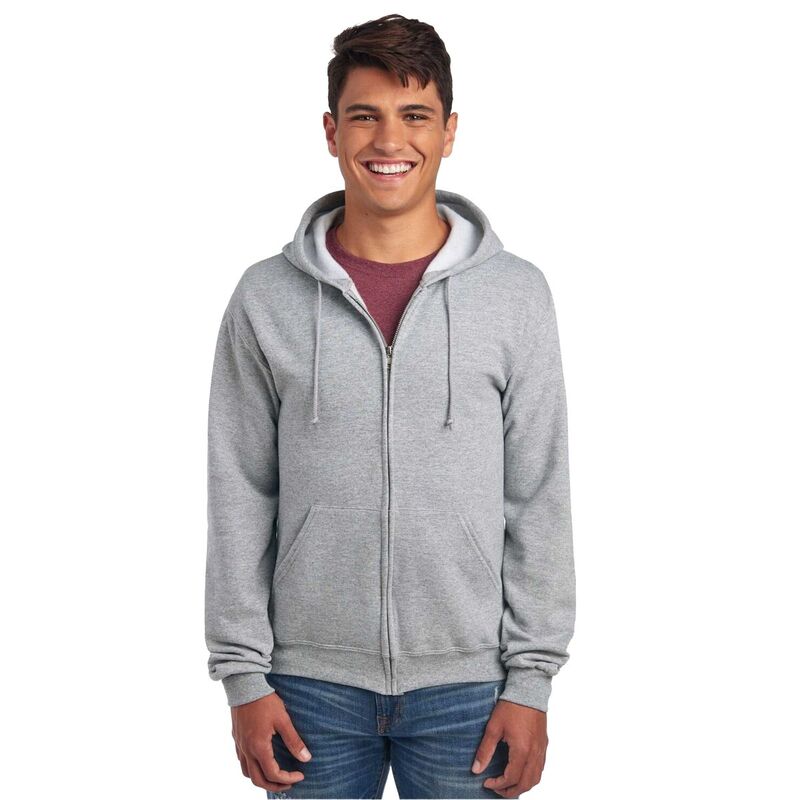 ジャージーズ メンズ トップス Tシャツ パーカー Jerzees Unisex Adult Nublend Full Zip Hoodie Athletic Heather ヘザー｜ReVida 店