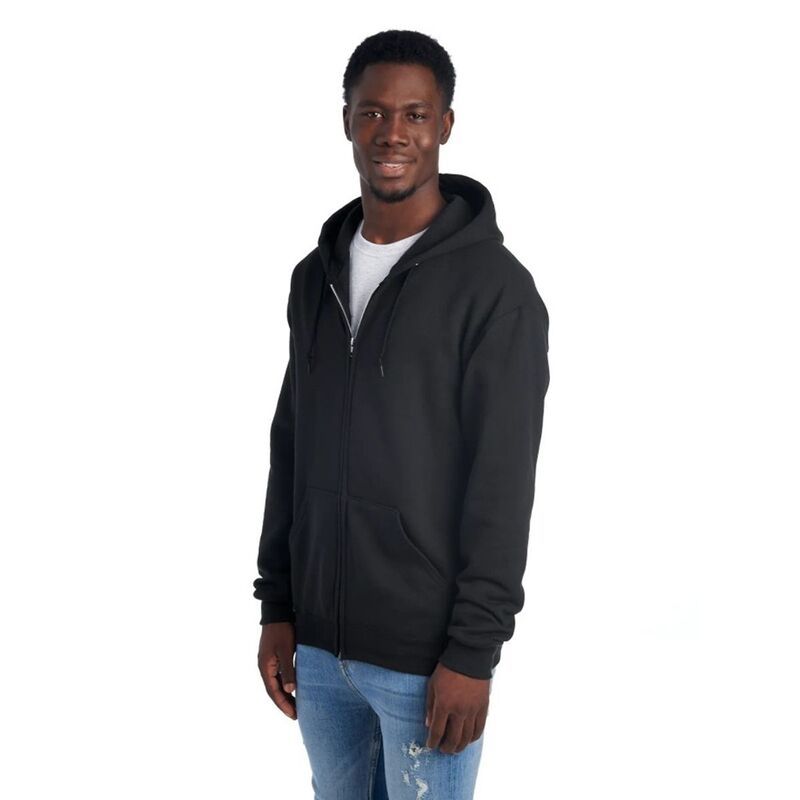ジャージーズ メンズ トップス Tシャツ パーカー Jerzees Unisex Adult Nublend Full Zip Hoodie Black ブラック｜ReVida 店