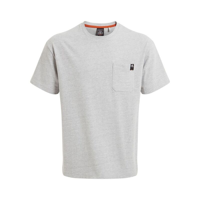 クラッグホッパーズ メンズ トップス Tシャツ Craghoppers Mens Wakefield Workwear Marl Pocket-Shirt Soft Grey グレー｜ReVida 店