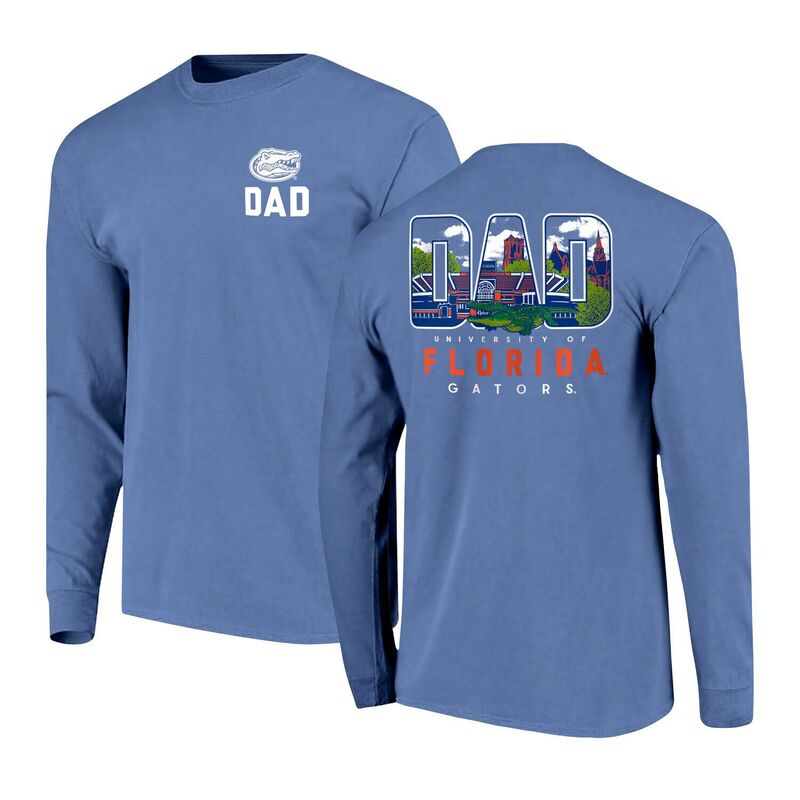 イメージワン メンズ トップス Tシャツ Image One Men\'s Royal Florida Gators Father\'s Day Campus Drawing Long Sleeve T-Shirt Fld Blue ブルー｜ReVida 店