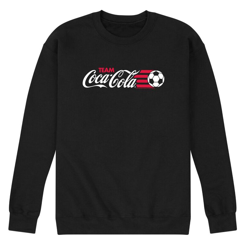 アニメキャラクター メンズ トップス Tシャツ スウェット フリース Licensed Character Men's Coca-Cola Team Fleece Sweatshirt Black ブラック|ReVida 店
