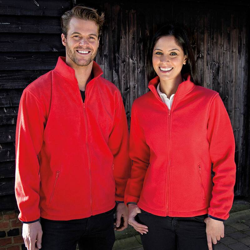 リザルト メンズ アウター ジャケット・ブルゾン フリース Result Mens Core Fashion Fit Outdoor Fleece Jacket Flame Red レッド|ReVida 店