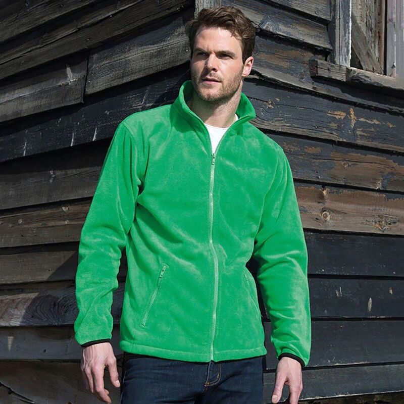 リザルト メンズ アウター ジャケット・ブルゾン フリース Result Mens Core Fashion Fit Outdoor Fleece Jacket Vivid Green グリーン|ReVida 店