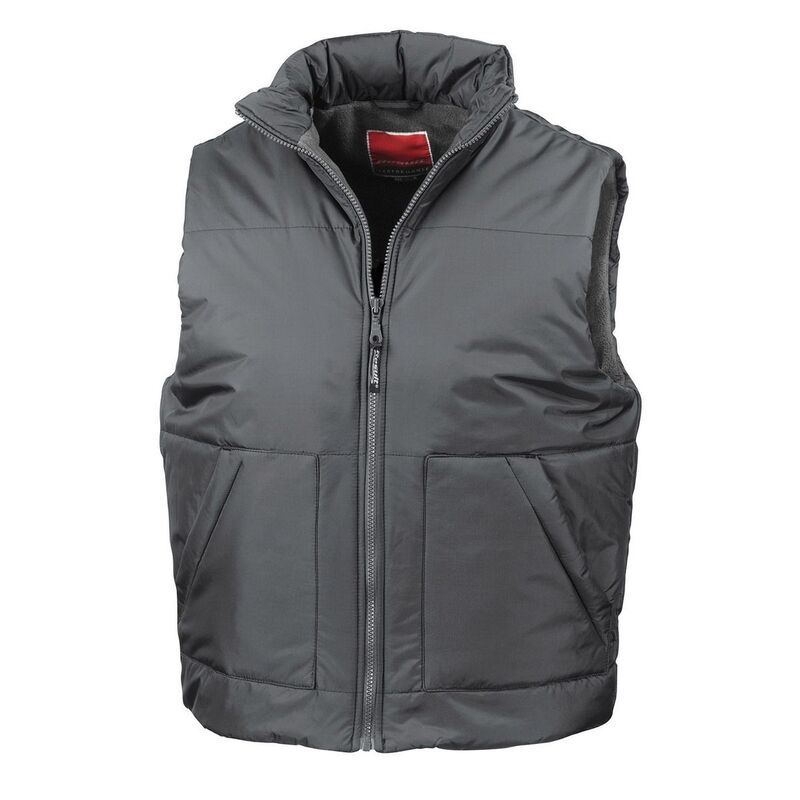 リザルト メンズ アウター ジャケット・ブルゾン ジレ フリース Result Unisex Adult Fleece Lined Gilet Dark Grey グレー｜ReVida 店 12,236円