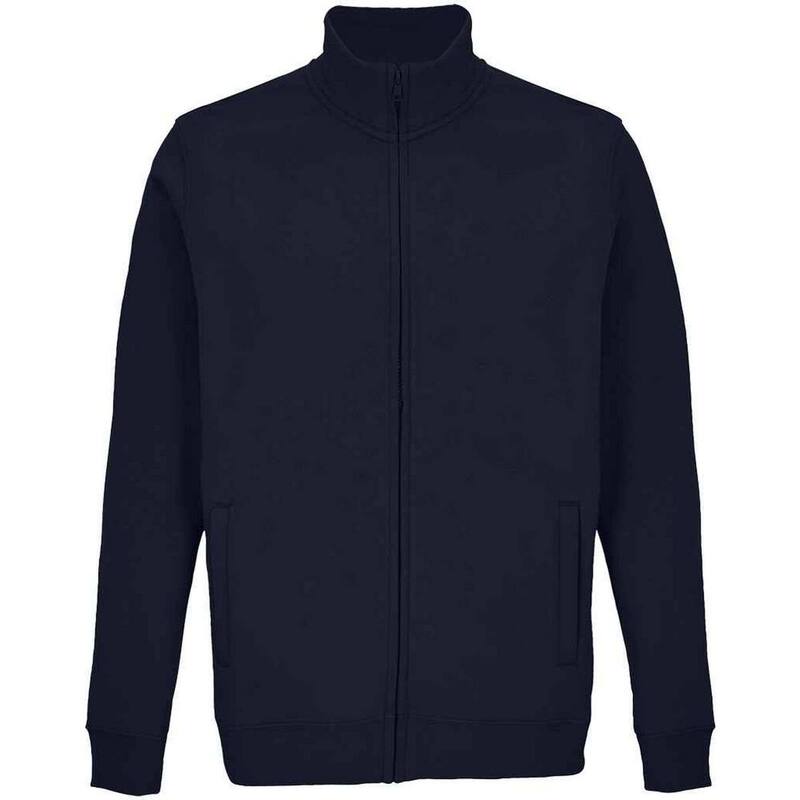 ソルズ メンズ アウター ジャケット・ブルゾン SOLS Unisex Adult Cooper Marl Full Zip Jacket French Navy ネイビー|ReVida 店