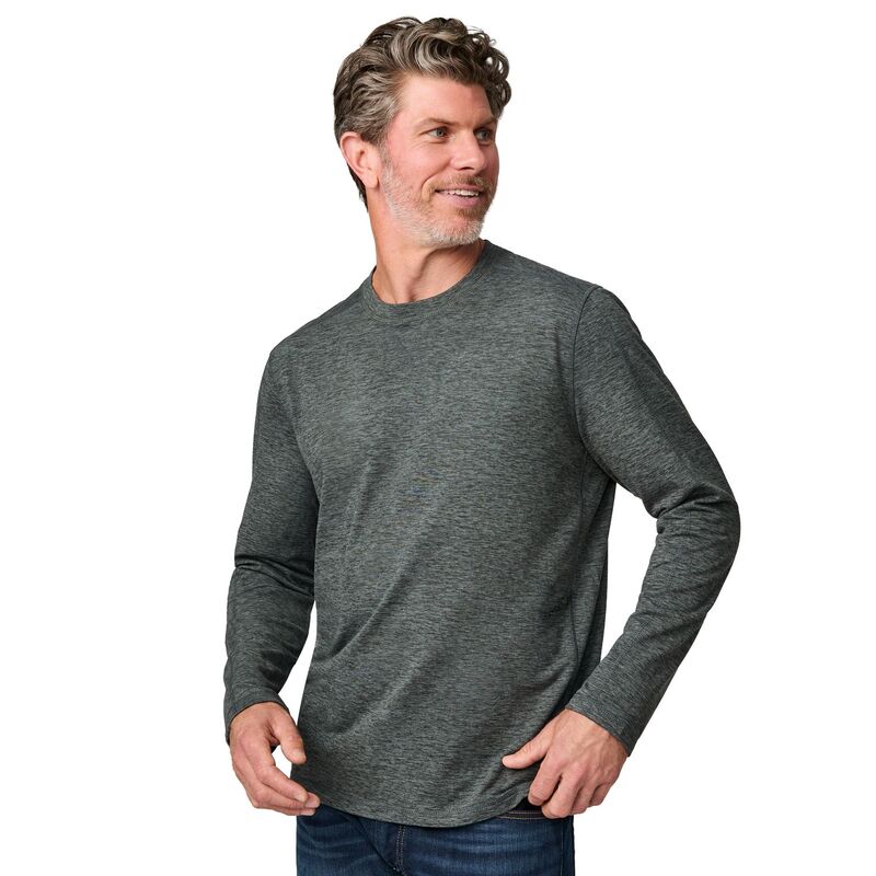 フリー カントリー メンズ トップス Tシャツ クルーネック スエード Free Country Men's FreeCycle Sueded Long Sleeve Crew Neck Ever green｜ReVida 店 12,411円