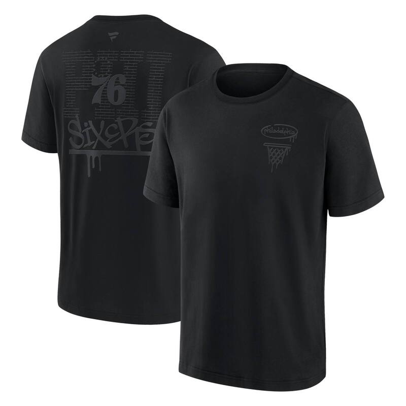 ファナティクス メンズ トップス Tシャツ Men's Fanatics Philadelphia 76ers Blackout Heavyweight-Shirt 76r Black ブラック|ReVida 店