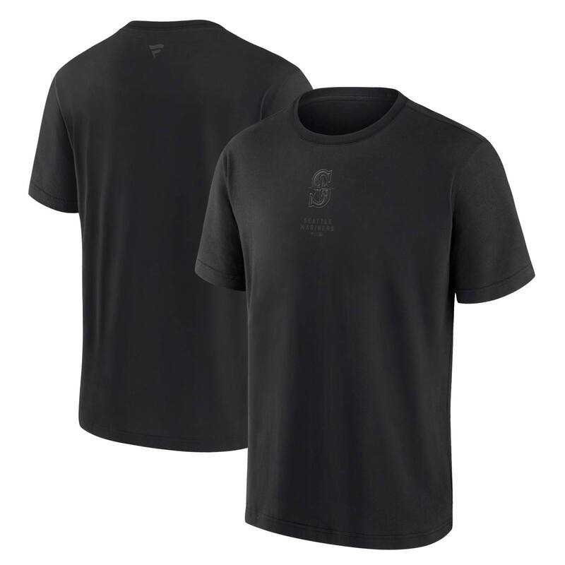 ファナティクス メンズ トップス Tシャツ Men's Fanaticseattle Mariners Black Out Heavyweight-Shirt Mns Black ブラック｜ReVida 店