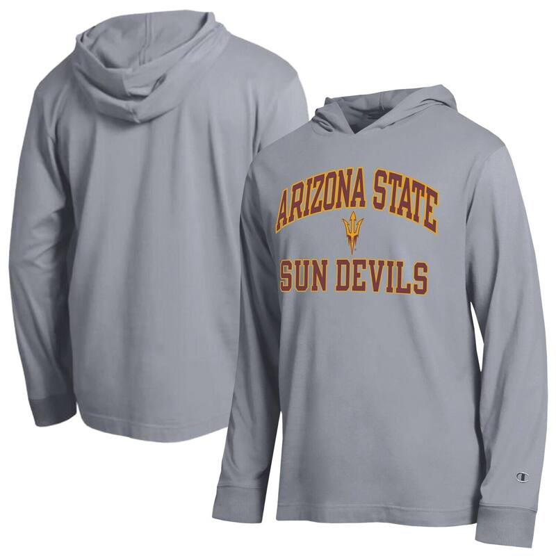 チャンピオン メンズ トップス Tシャツ パーカー Men's Champion Gray Arizona State Sun Devils High Motor All-Star Long Sleeve Hoodie T-Shirt Asu Grey グレー|ReVida 店
