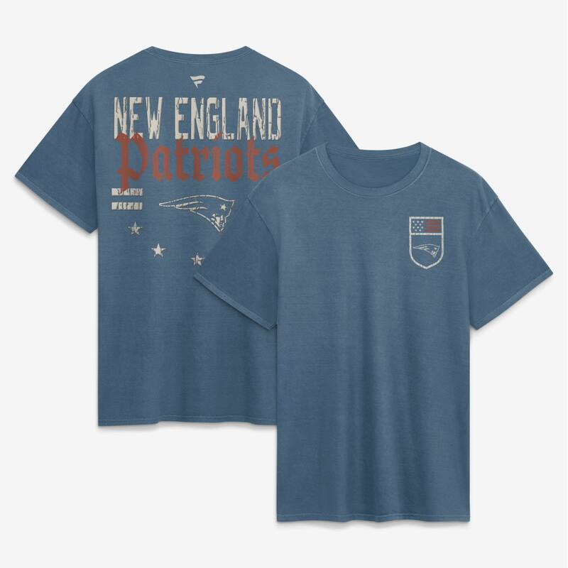 ファナティクス メンズ トップス Tシャツ Men's Fanatics Blue New England Patriots Washed Americana T-Shirt Pat Blue ブルー|ReVida 店