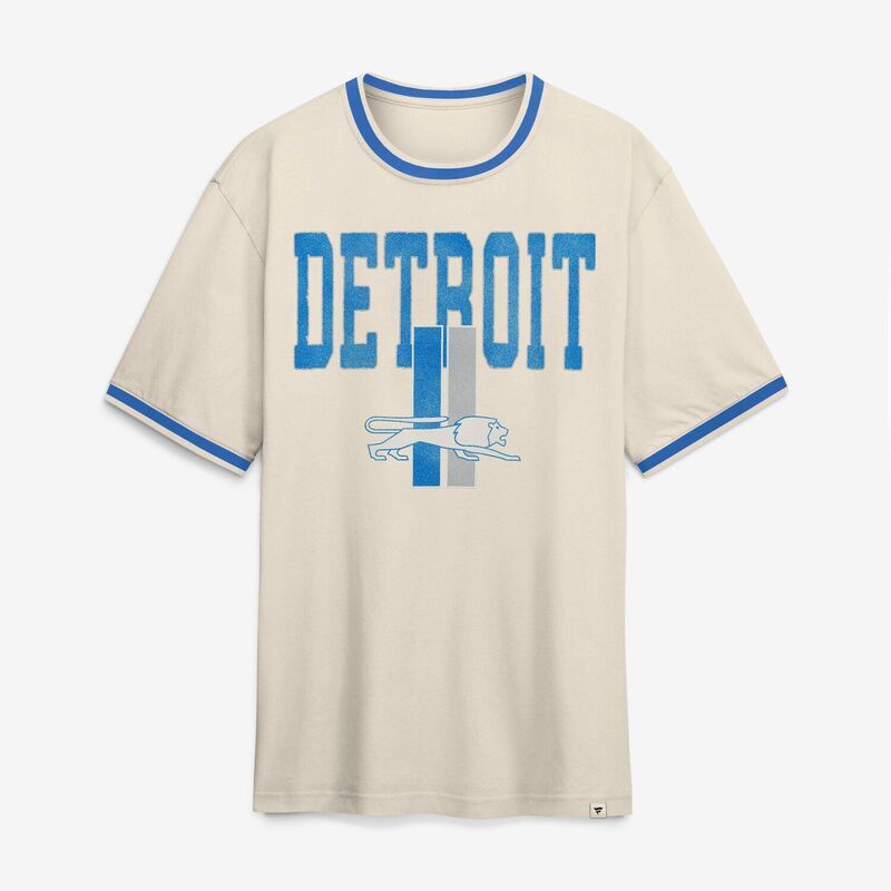 ファナティクス メンズ トップス Tシャツ Men's Fanatics Cream Detroit Lions Ringer T-Shirt Lns Beige ベージュ|ReVida 店