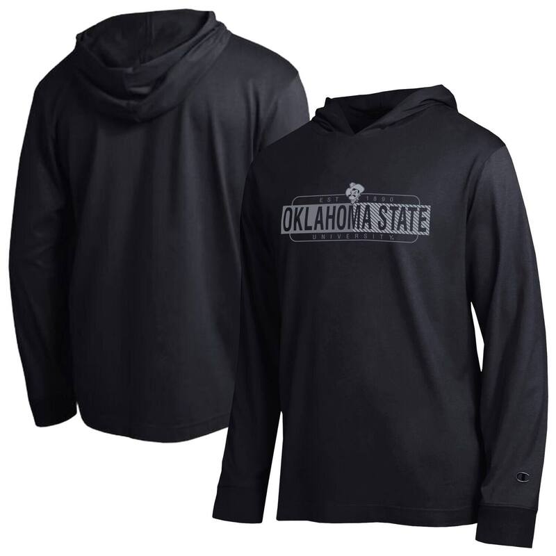 チャンピオン メンズ トップス Tシャツ トール パーカー Men's Champion Black Oklahoma State Cowboys GradientAll-Star Long Sleeve Hoodie T-Shirt Oks Black ブラック|ReVida 店