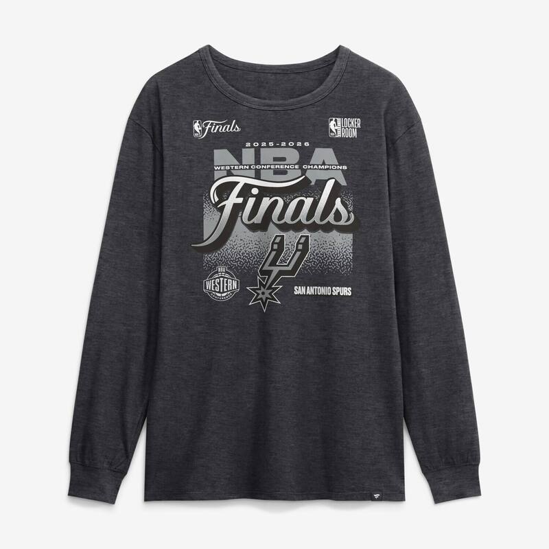 ファナティクス メンズ トップス Tシャツ Men's Fanatics Charcoal Santonio Spurs 2026 NBA Western Conference Champions Lockeroom Long Sleeve T-Shirt Spr Charco チャコール|ReVida 店
