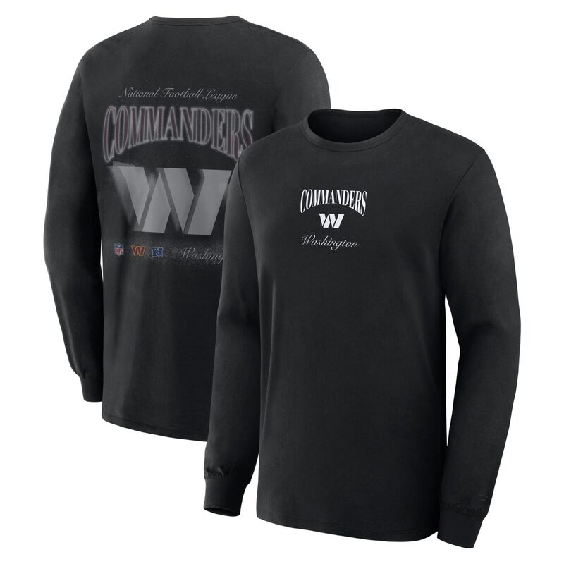 ファナティクス メンズ トップス Tシャツ Men's Fanatics Black Washington Commanders Long Sleeve T-Shirt Wft Black ブラック|ReVida 店