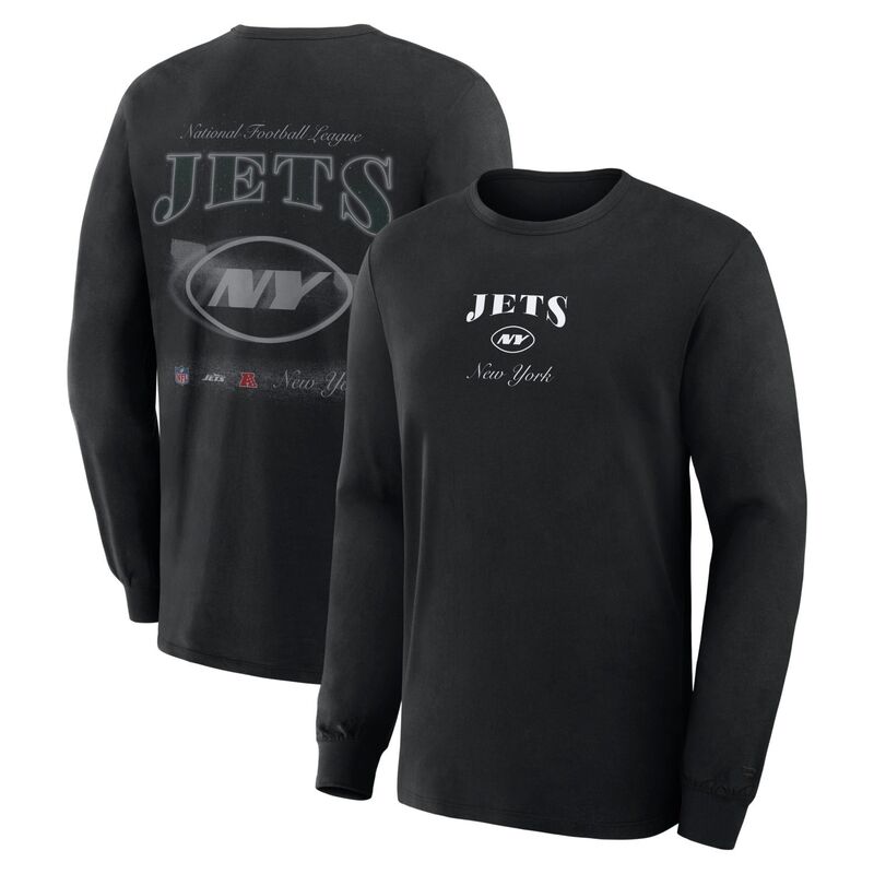 ファナティクス メンズ トップス Tシャツ Men's Fanatics Black New York Jets Long Sleeve T-Shirt Jet Black ブラック｜ReVida 店 12,586円