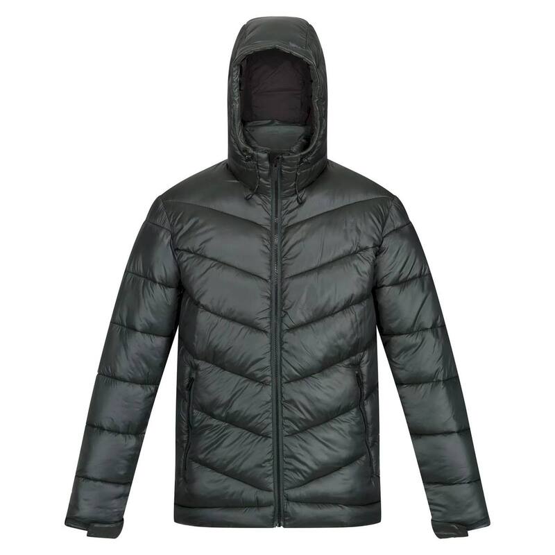 レガッタ メンズ アウター ジャケット・ブルゾン Regatta Mens Toploft II Hooded Padded Jacket Green Gables グリーン｜ReVida 店