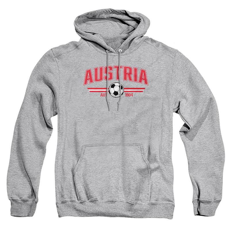 アンブランデッド メンズ トップス Tシャツ トール パーカー グラフィック Unbranded Big & Tall Austria Futbol World Graphic Pullover Hoodie Heather Greay ヘザー｜ReVida 店