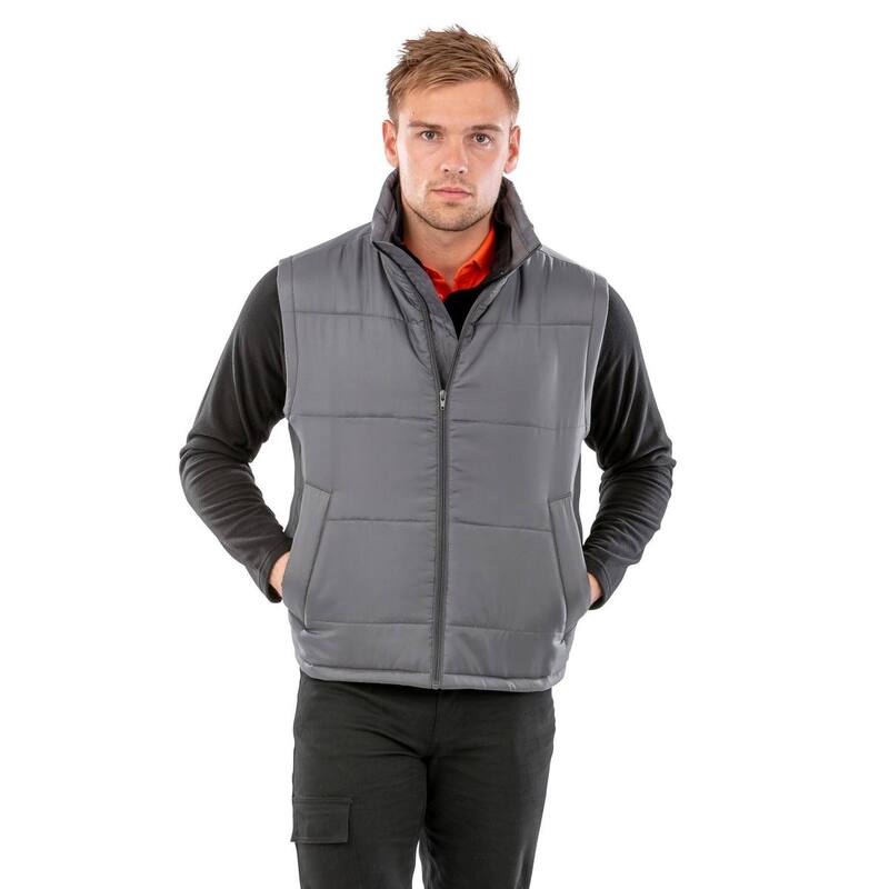 リザルト メンズ アウター ジャケット・ブルゾン Result Mens Core Bodywarmer Waterepellent Windproof Jacket Gray グレー|ReVida 店