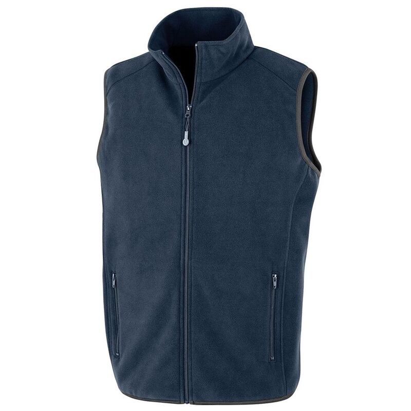 リザルト メンズ アウター ジャケット・ブルゾン フリース Result Genuine Mens Polarthermic Fleece Body Warmer Navy ネイビー｜ReVida 店