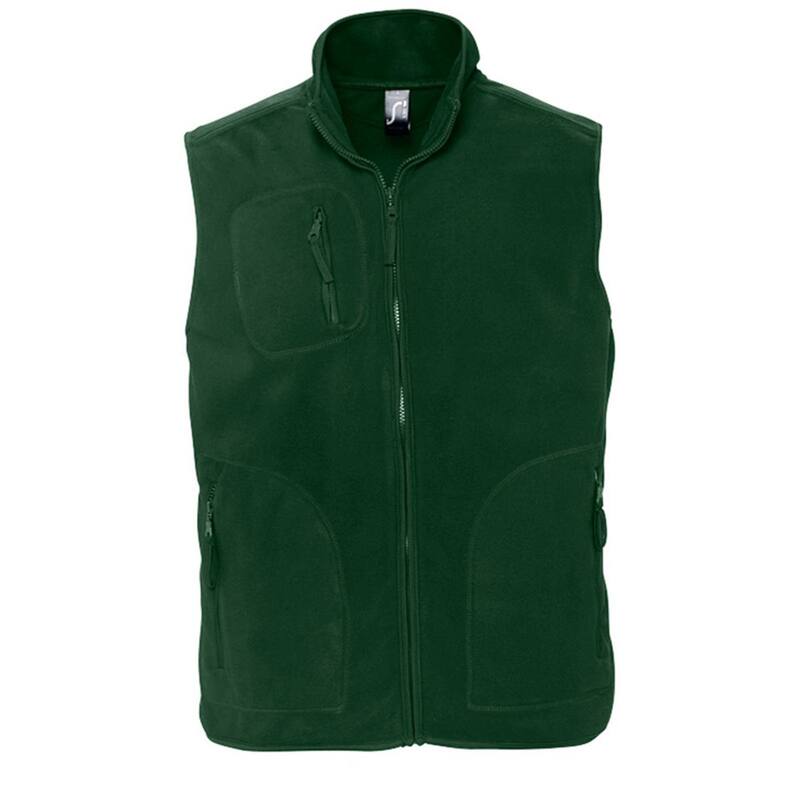 ソルズ メンズ アウター ジャケット・ブルゾン ジレ フリース SOLS Norway Unisex Anti-Pill Fleece Bodywarmer / Gilet Forest Green グリーン|ReVida 店