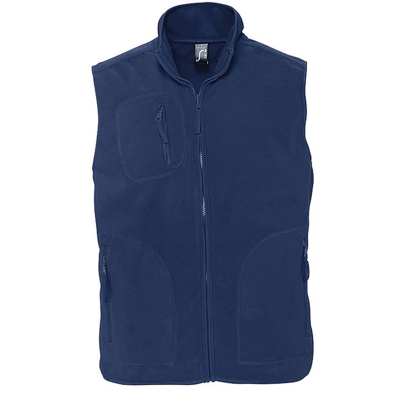 ソルズ メンズ アウター ジャケット・ブルゾン ジレ フリース SOLS Norway Unisex Anti-Pill Fleece Bodywarmer / Gilet Navy ネイビー|ReVida 店