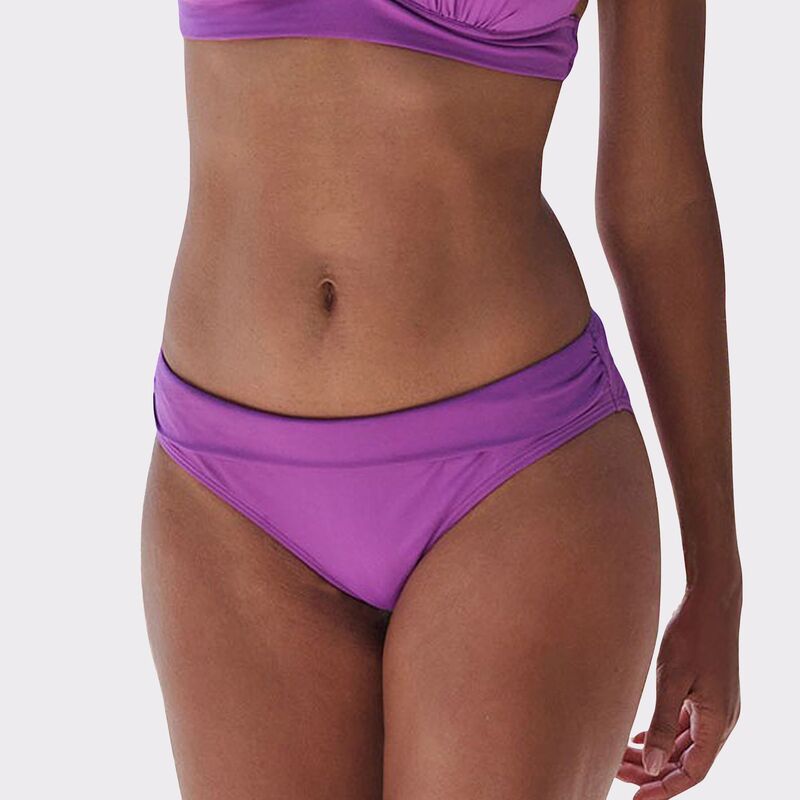ラスカーナ レディース 水着 ボトムスのみ Lascana Women's Foldetail Bikini Bottom Purple パープル|ReVida 店