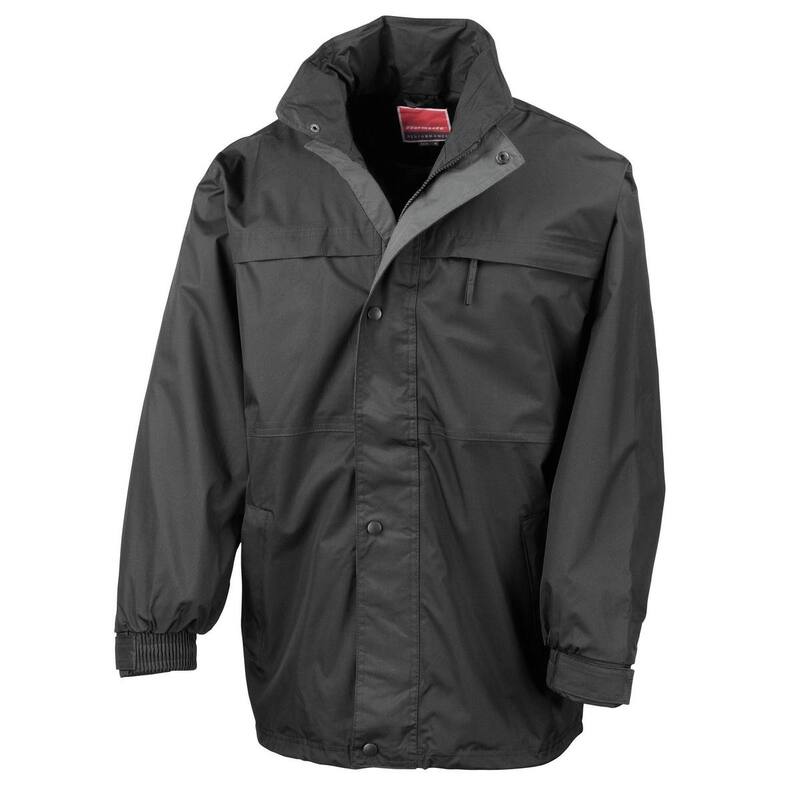 リザルト メンズ アウター ジャケット・ブルゾン Result Mens Midweight Multi-Functional Jacket Black And Gray ブラック｜ReVida 店