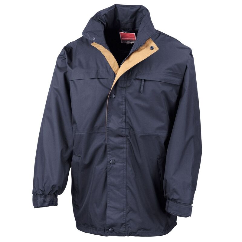 リザルト メンズ アウター ジャケット・ブルゾン Result Mens Midweight Multi-Functional Jacket Navy And Sand ネイビー｜ReVida 店