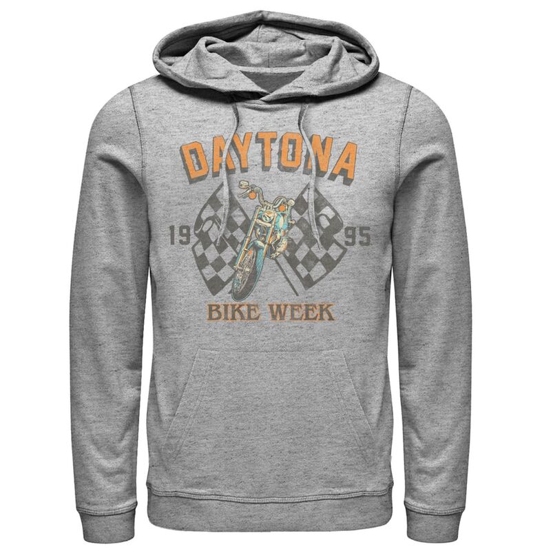 アンブランデッド メンズ トップス Tシャツ パーカー Unbranded Men's Daytona Bike Week Checke red Flags 1995 Hoodie Athletic Heather ヘザー|ReVida 店