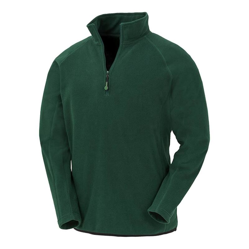 リザルト メンズ アウター ニット・セーター フリース Result Genuine Unisex Adult Microfleece Top Forest Green グリーン｜ReVida 店