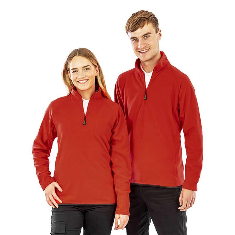 リザルト メンズ アウター ニット・セーター フリース Result Genuine Unisex Adult Microfleece Top Red レッド｜ReVida 店