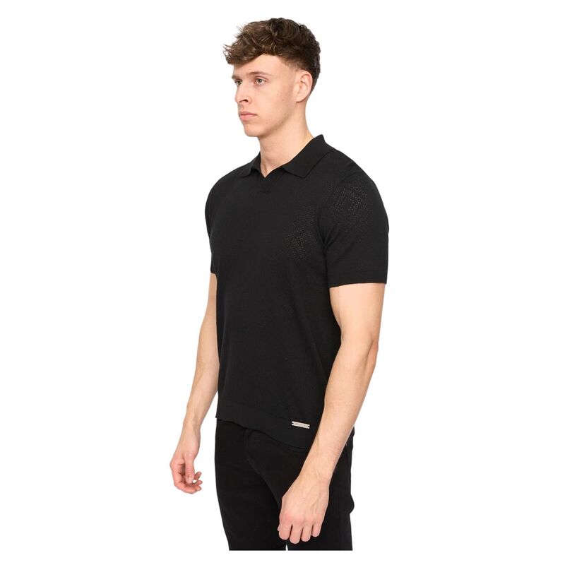 ダックアンドカバー メンズ トップス Tシャツ ポロシャツ Duck and Cover Mens Dedham Polo Shirt Black ブラック｜ReVida 店