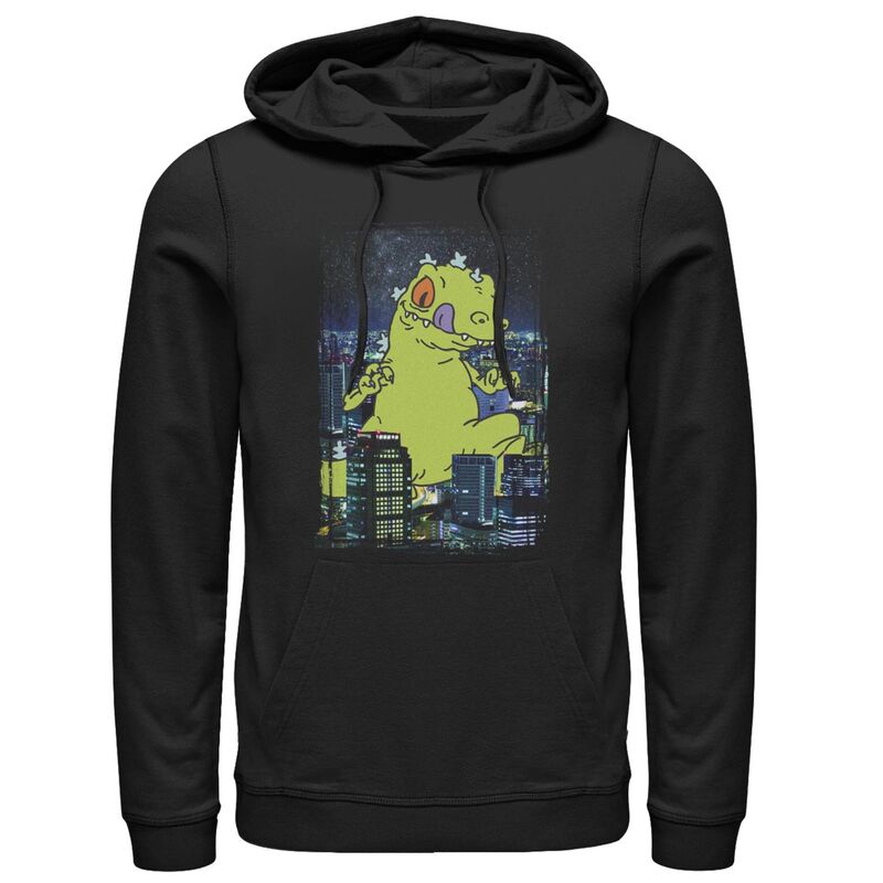 アニメキャラクター メンズ トップス Tシャツ パーカー Licensed Character Men's Rugrats Reptar City Hoodie Black ブラック｜ReVida 店