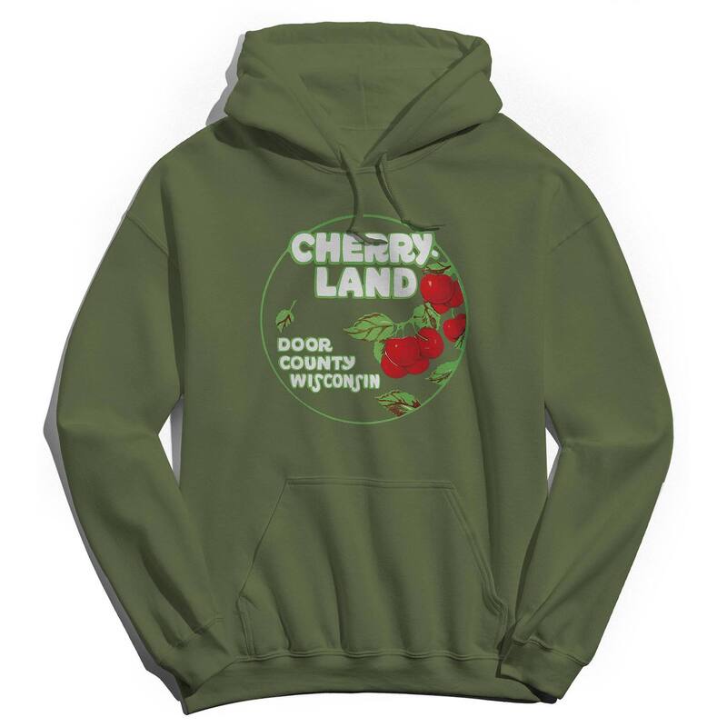 アニメキャラクター レディース トップス Tシャツ パーカー Licensed Character Men's Cherry Land Wisconsin Hoodie Military Green グリーン｜ReVida 店