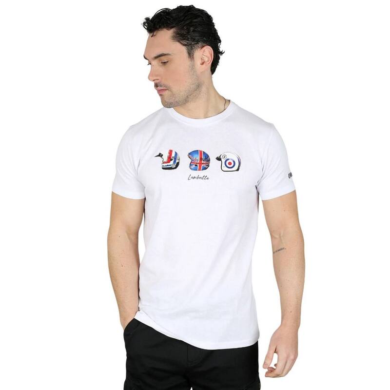 ランブレッタ メンズ トップス Tシャツ Lambretta MensS25 Helmet-Shirt White ホワイト｜ReVida 店