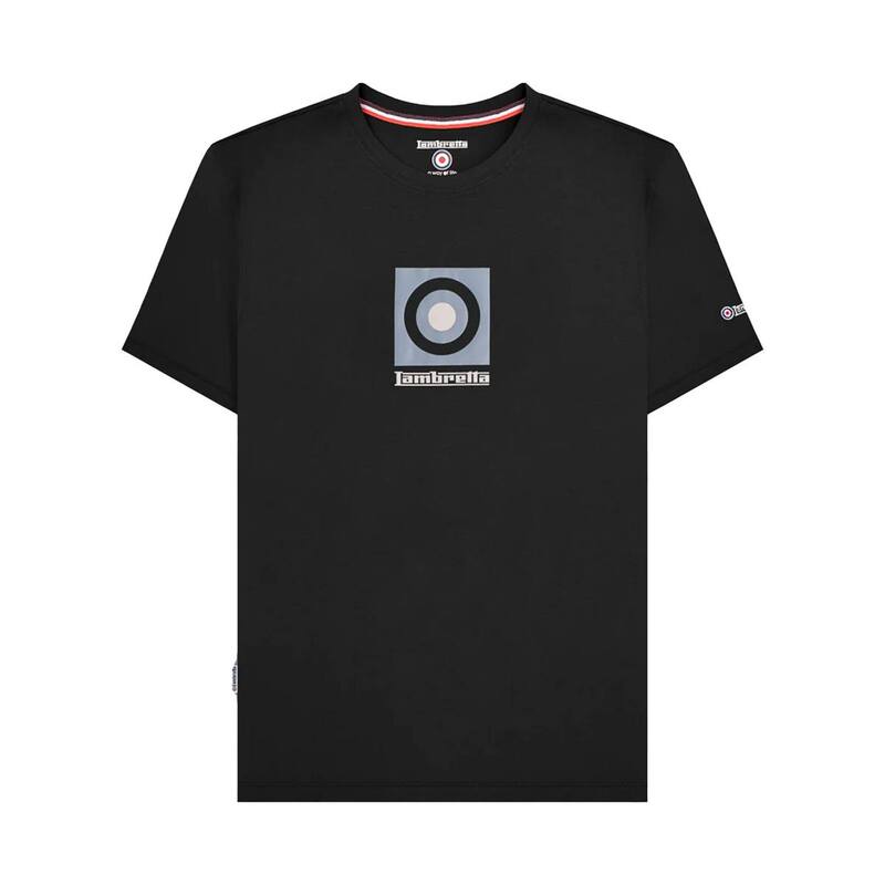 ランブレッタ メンズ トップス Tシャツ ロゴ Lambretta Mens Box Logo T-Shirt Black ブラック｜ReVida 店