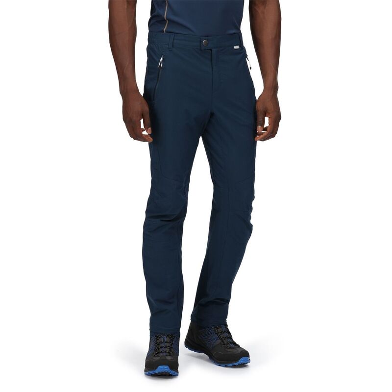 レガッタ メンズ ボトムス カジュアルパンツ Regatta Mens Highton Waterepellent Hiking Trousers Moonlight Denim デニム｜ReVida 店