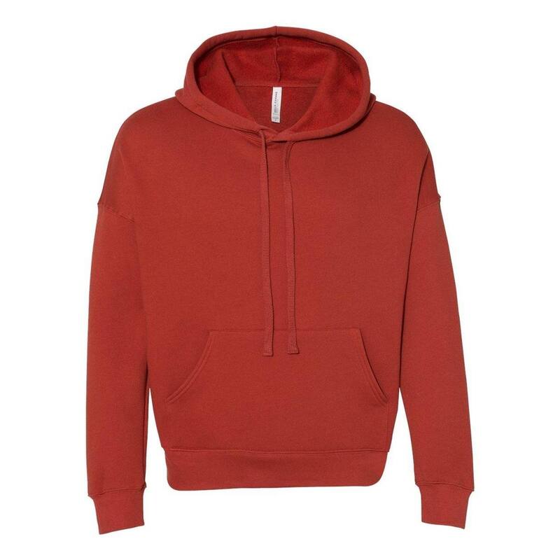 ベラキャンバス メンズ トップス Tシャツ ドロップショルダー フリース パーカー Bella+Canvas BELLA + CANVASponge Fleece Drop Shoulder Hoodie Brick｜ReVida 店