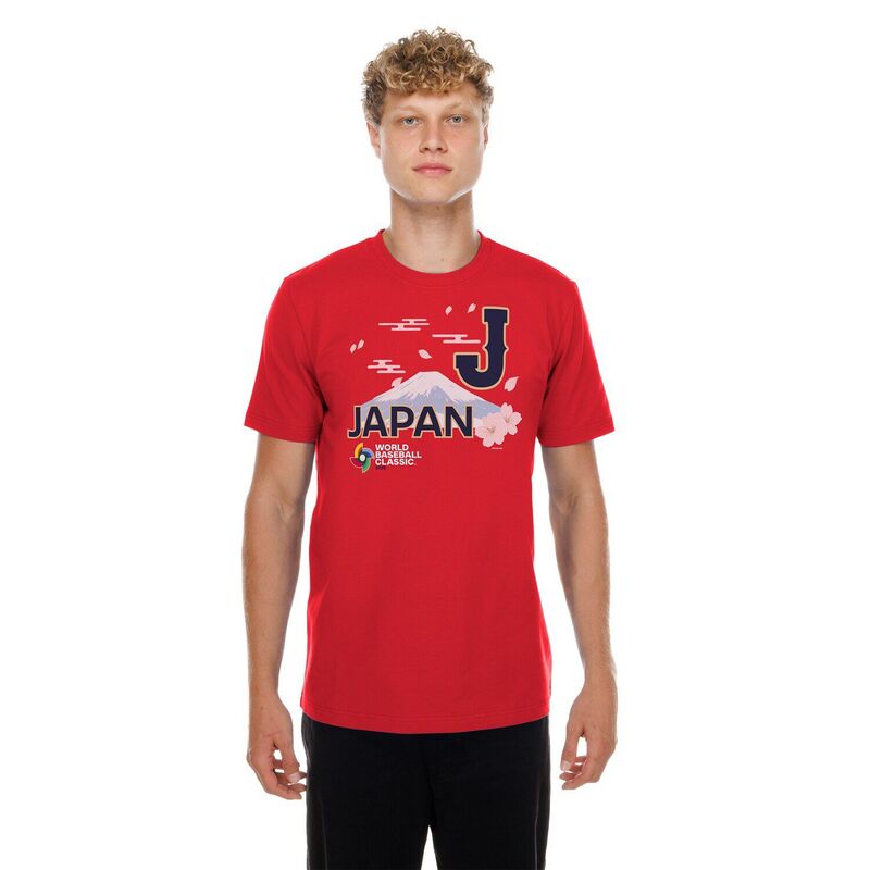 ニューエラ メンズ トップス Tシャツ Men's New Era Red Japan Baseball 2026 World Baseball Classicountry T-Shirt Mlb Red レッド｜ReVida 店