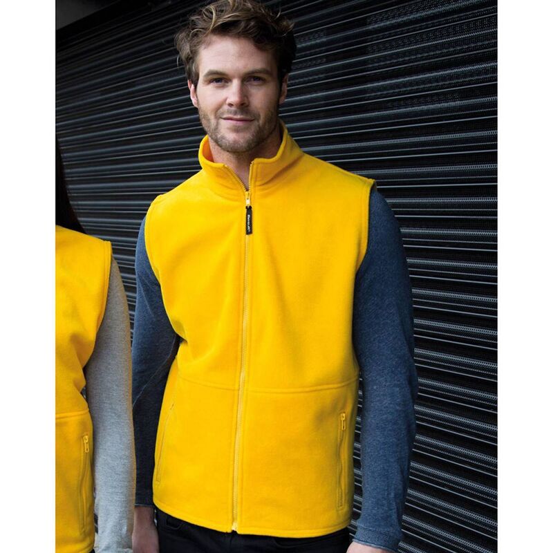 リザルト メンズ アウター ジャケット・ブルゾン フリース Result Mens Active Anti Pilling Fleece Bodywarmer Jacket Yellow イエロー｜ReVida 店