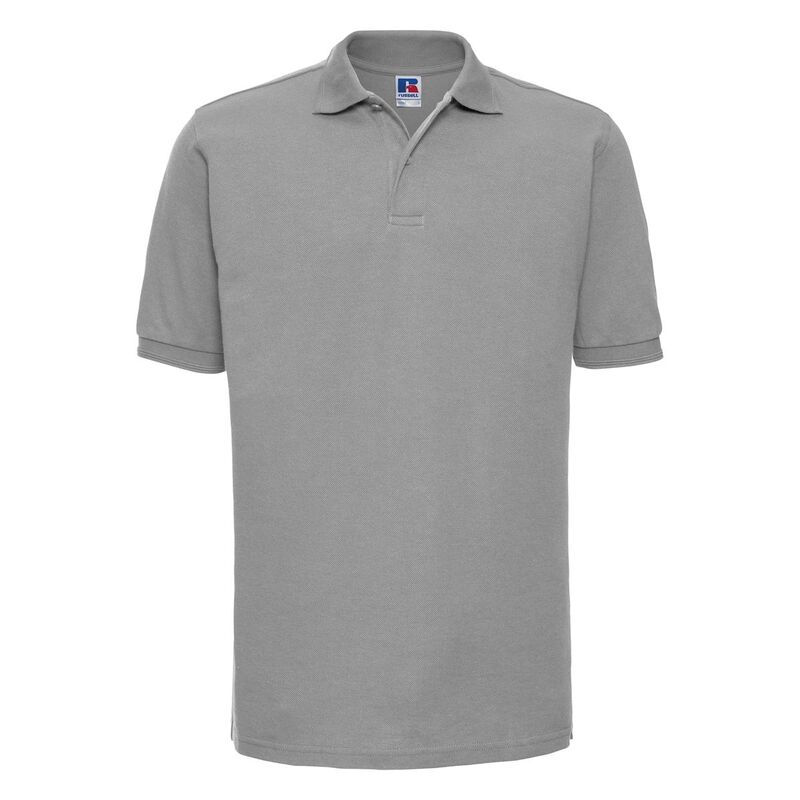 ラッセルアスレチック メンズ トップス Tシャツ ポロシャツ Russell Athletic Russell Mens Ripple Collar & Cuff Short Sleeve Polo Shirt Light Oxford|ReVida 店