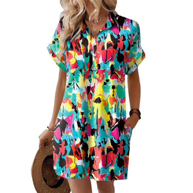 ジーグー レディース トップス ワンピース A ライン ミディ Zeagoo Summer Dresses for Women Midi Boho Casual Dress Ladies Aline Long Beach Vaction Clothes Multicolor マルチカラー|ReVida 店