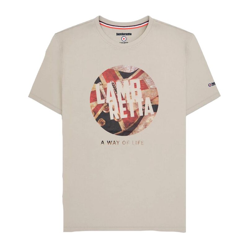 ランブレッタ メンズ トップス Tシャツ Lambretta Mens Union Jack T-Shirt Jetstream|ReVida 店