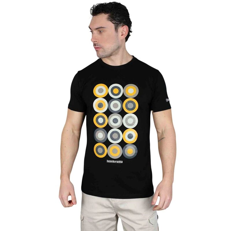 ランブレッタ メンズ トップス Tシャツ Lambretta Mens Mod Target-Shirt Black ブラック|ReVida 店