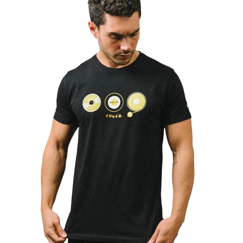 ランブレッタ メンズ トップス Tシャツ Lambretta Mens A Way Of Life Vinyl Record T-Shirt Black ブラック|ReVida 店