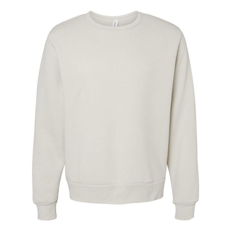 ベラキャンバス メンズ トップス Tシャツ クルーネック スウェット フリース Bella+Canvas BELLA + CANVASponge Fleece Classicrewneck Sweatshirt Heather Dust ヘザー|ReVida 店