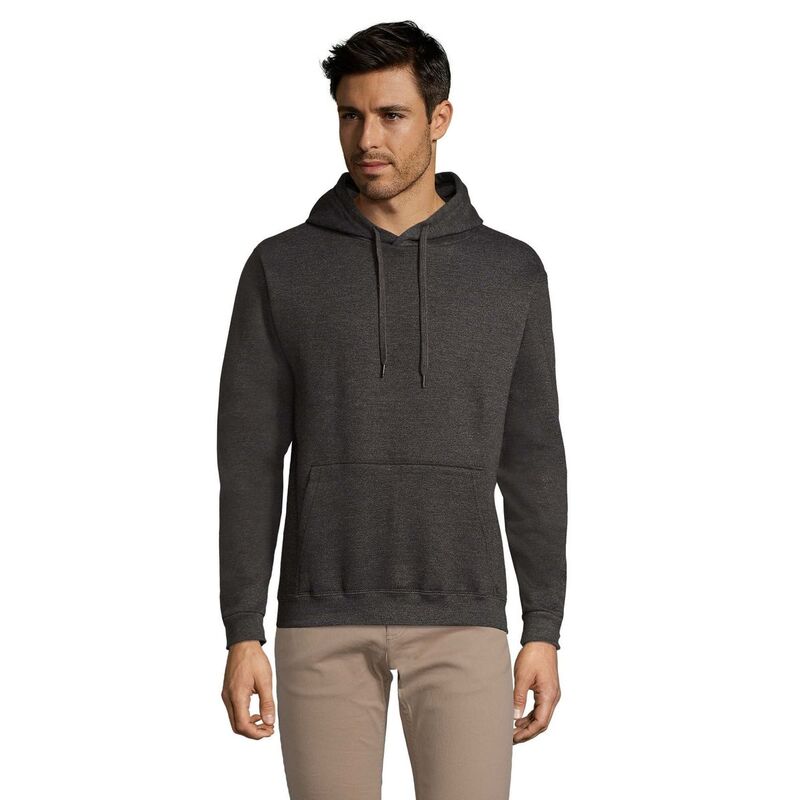 ソルズ メンズ トップス Tシャツ スウェット パーカー SOLSnake Unisex Hooded Sweatshirt / Hoodie Charcoal Marl チャコール|ReVida 店