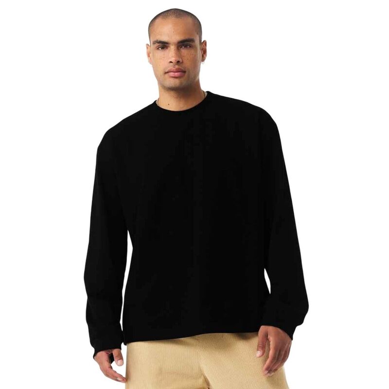 ベラキャンバス メンズ トップス Tシャツ 長袖 Bella+Canvas Bella + Canvas Unisex Adult Heavyweight Relaxed Long-Sleeved T-Shirt Black ブラック｜ReVida 店