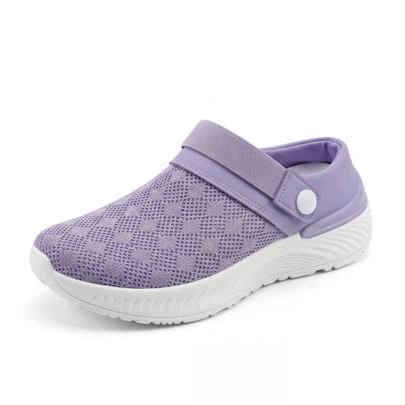 アレグラ ケー レディース シューズ サンダル ALLEGRA K Women's Clogs Garden Shoeslip on Sandals Breathable Summer Walking Slippers Purple パープル|ReVida 店