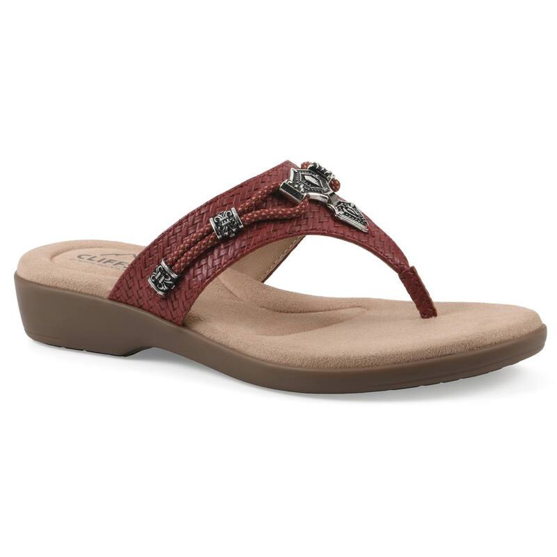 クリフバイホワイトマウンテン レディース シューズ サンダル Cliffs by White Mountain Bainah Women's Thong Sandals Red Woven レッド|ReVida 店